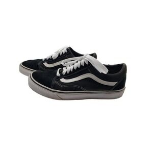Vans Off The Wall Sneaker Black Suede Skateboard Old Skool Men 7.5 Women 9